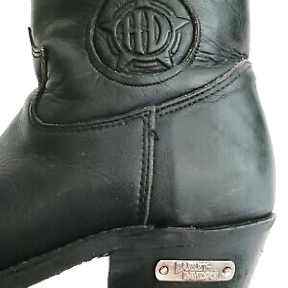 Harley Davidson ankle cowboy riding boots womens size 10 - Picture 7 of 9